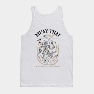 Kickboxing Tattoo Muay Thai Sak Yant Monkey King Tank Top